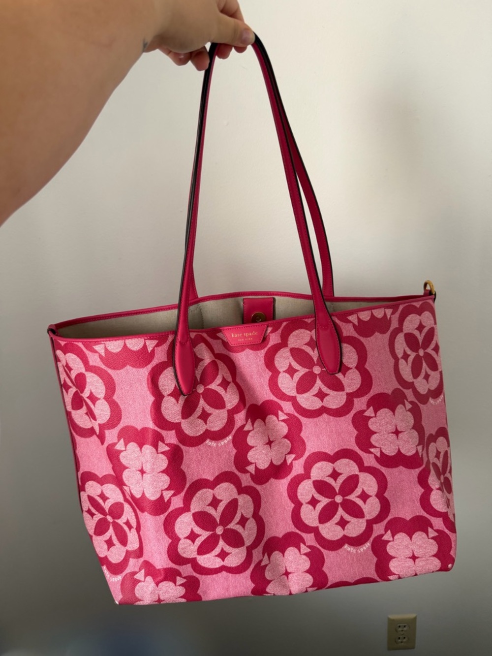 kate spade Raspberry Spade Flower Tote